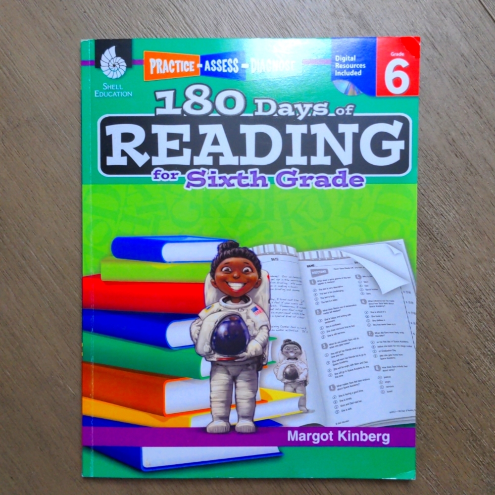 180 Days of Reading for 6 Grade